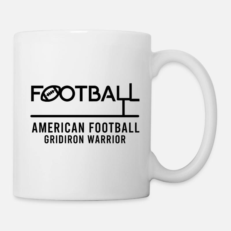 American Football Gridiron Warrior Design - Tasse - Weiß