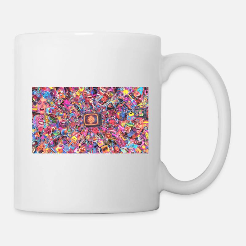 Bitcoin Bazooka - PopArt 4 - Mug - white
