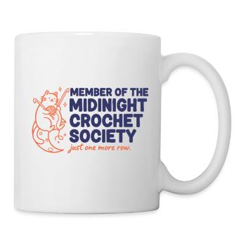 Mitglied der Midnight Crochet Society Nur noch einer - Tasse - Weiß - Rechts