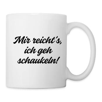 I've had enough, I'm going swinging. - Mug - white - Right