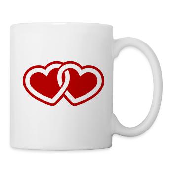 Hearts Love Symbol - Mug - white - Right