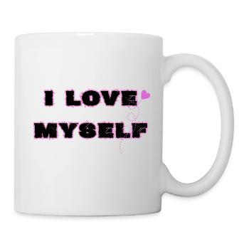Selbstliebe, I love myself - Tasse - Weiß - Rechts