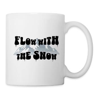 Flow with the Snow - Ski & Mountains - Mug - white - Right