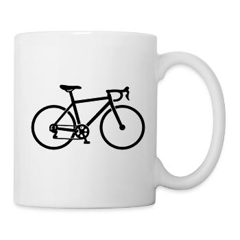 Rennrad Icon - Tasse - Weiß - Rechts