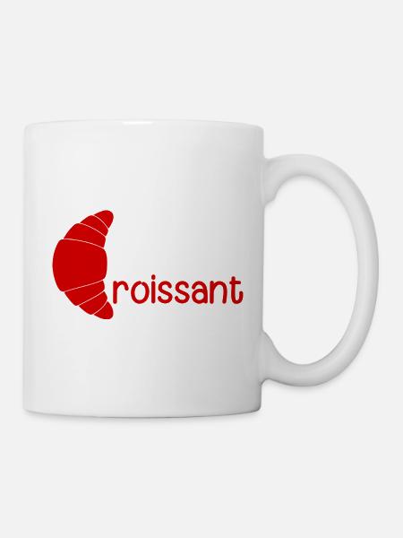 Croissant - Tasse - Weiß