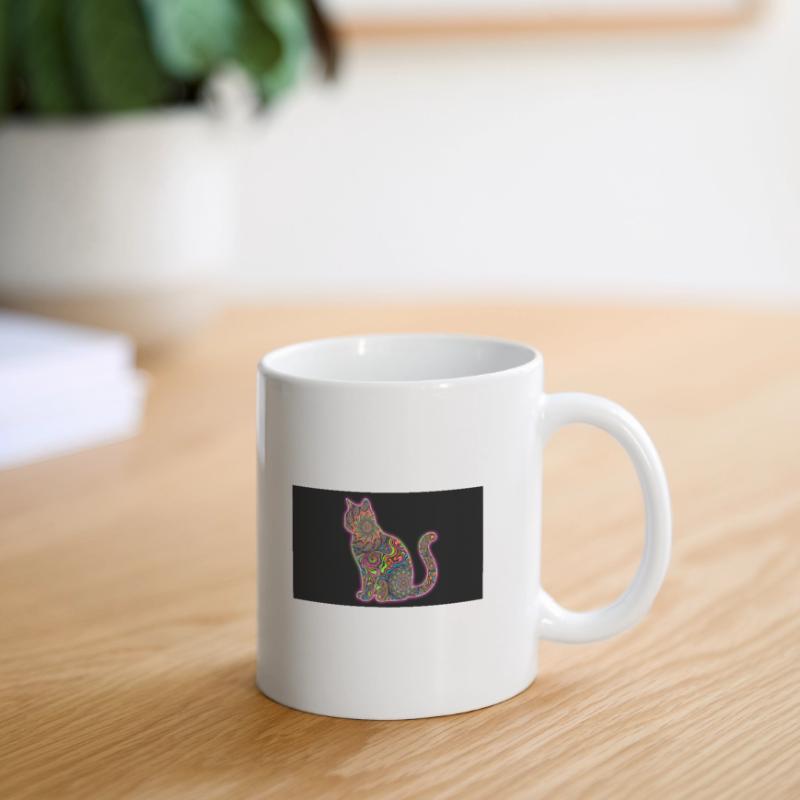 Psychedelic Cat Patterns Mug