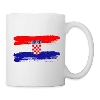 Croatian Flag Football Fan Sports Heritage - Mug - white - Right
