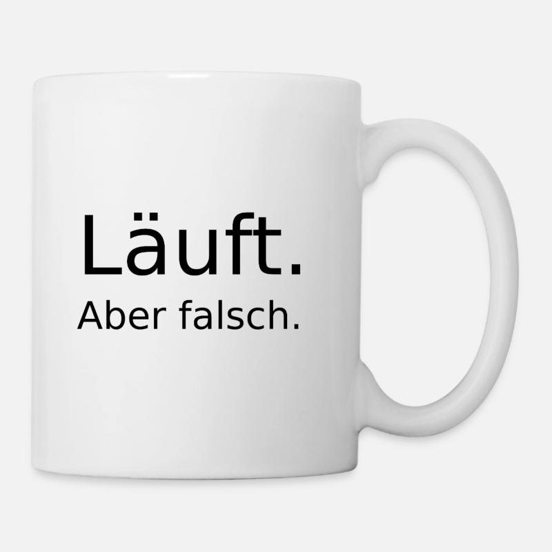 Cours... mais faux - Mug blanc - blanc