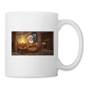Nasreddin Hodja & The Bird of Wisdom - Mug - white - Right