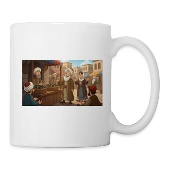 Nasreddin Hodja au bazar : Sagesse du quotidien - Mug blanc - blanc - Droite