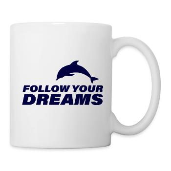 Suivez vos rêves - Mug blanc - blanc - Droite