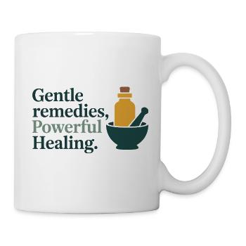 Homeopathy Gentle Remedies Powerful Healing - Mug - white - Right