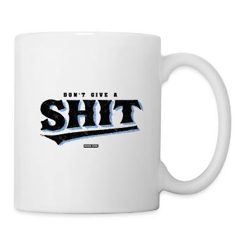Blue Brush Lettering Never Ever - Mug - white - Right