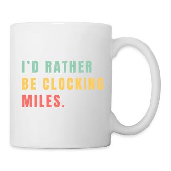 Je préférerais accumuler des kilomètres - Mug blanc - blanc - Droite