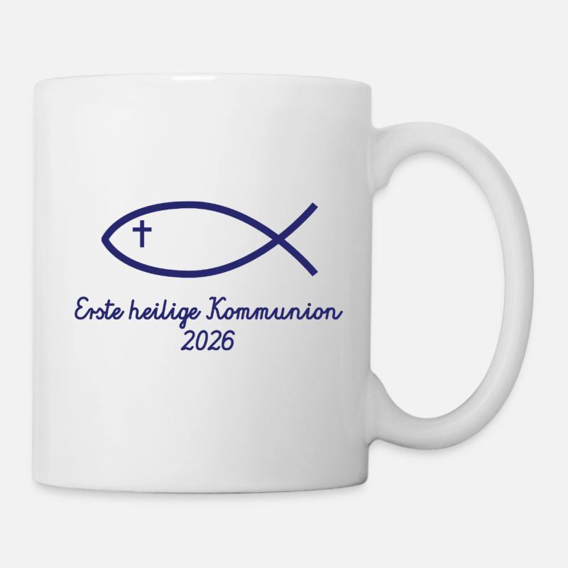 Première Sainte Communion 2026 Première Communion du Poisson - Mug blanc - blanc