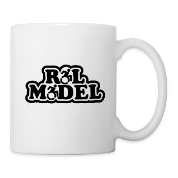 Vorbild. Für den echten Rollstuhlfahrer # - Tasse - Weiß - Rechts