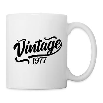 1977 Né en 1977, 56e anniversaire - Mug blanc - blanc - Droite