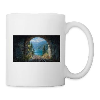 Vue Douillette à la Fenêtre - Mug blanc - blanc - Droite
