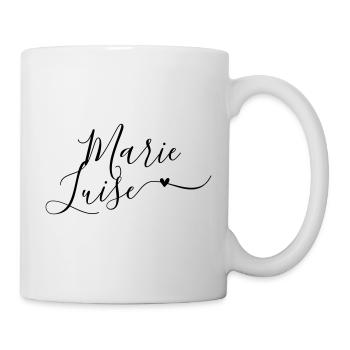 Marie-Luise Nom de famille Prénom Décoratif - Mug blanc - blanc - Droite
