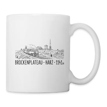 Brocken Plateau Harz Steam Locomotive - Mug - white - Right