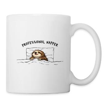 Dormeur professionnel – Chemise de nuit adorable Sloth - Mug blanc - blanc - Droite