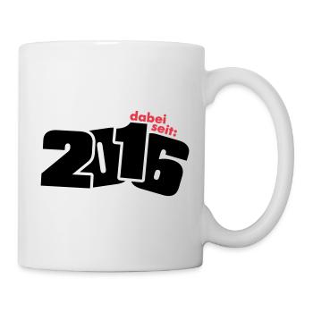 Né depuis 2016 - Mug blanc - blanc - Droite