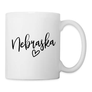 Nebraska Heart Women's Love Nebraska - Tasse - Weiß - Rechts