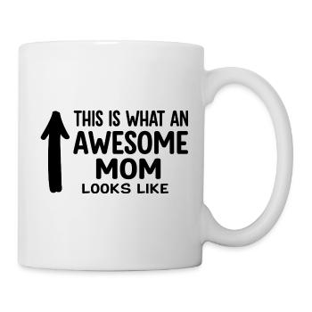 This is what a great mom looks like mom gift - Mug - white - Right