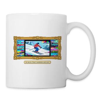 Art Skieur Moderne Bug Art - Mug blanc - blanc - Droite