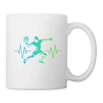 Handball Liebhaber Handball Sport Spieler Handball - Tasse - Weiß - Rechts
