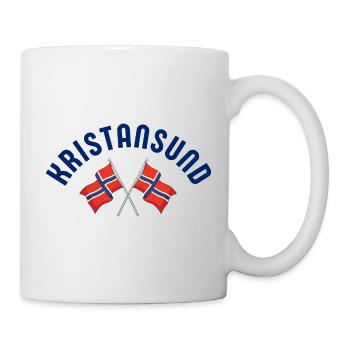 Kristiansund Norway Flags Emblem - Mug - white - Right