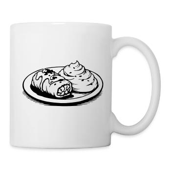Golubzi Krautwickel mit Kartoffel Püree  - Tasse - Weiß - Rechts
