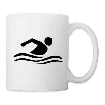 Nageurs nageurs - Mug blanc - blanc - Droite