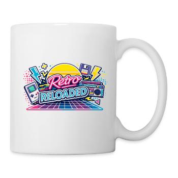 Retro Reloaded Neon Grid - Tasse - Weiß - Rechts