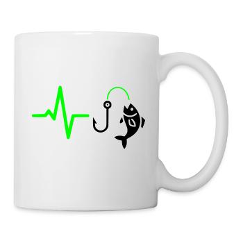 Angler Pulse Fish Silhouette - Mug - white - Right