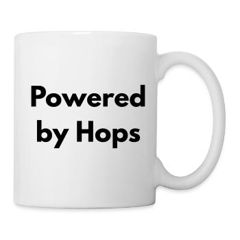 Powered by Hops - Mug blanc - blanc - Droite