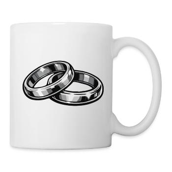 Eheringe Hochzeitsringe - Tasse - Weiß - Rechts