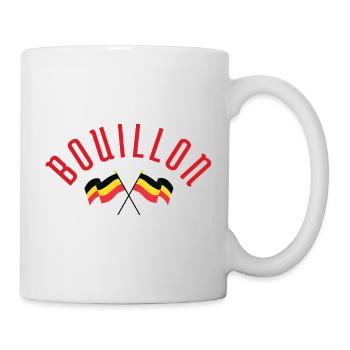 Bouillon Crossed Belgian Flags Emblem - Mug - white - Right