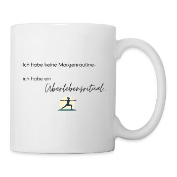 LIEBEVOLL Morgenroutine Yoga - Tasse - Weiß - Rechts