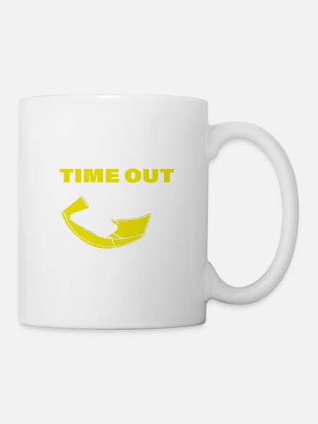 TIME OUT - Tasse - Weiß