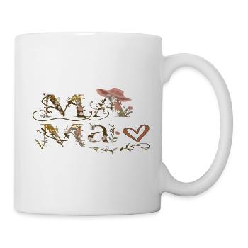 Lettres de Fleurs Maman - Mug blanc - blanc - Droite