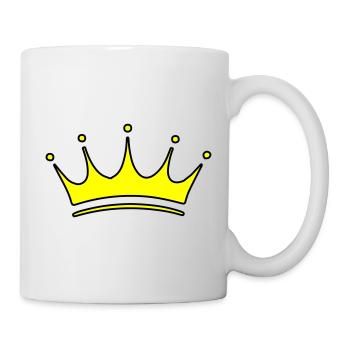 Krone Symbol - Tasse - Weiß - Rechts
