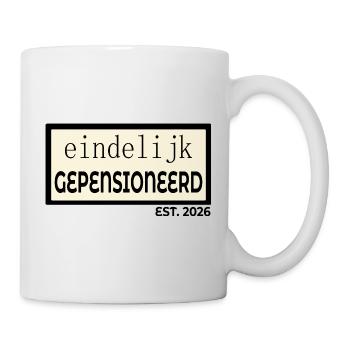 Endlich im Ruhestand 2026 - Tasse - Weiß - Rechts