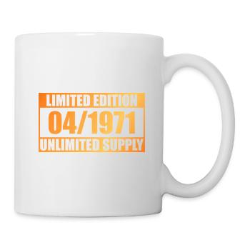55th Birthday Limited Edition - ꝏ Supply 04/1971 - Mug - white - Right