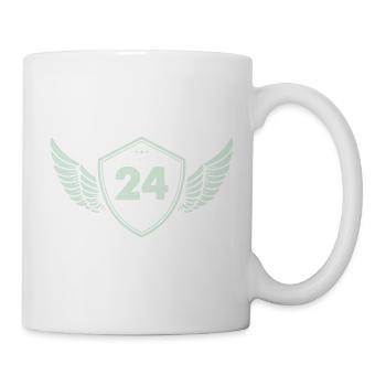 24 Shield with wings - Mug - white - Right