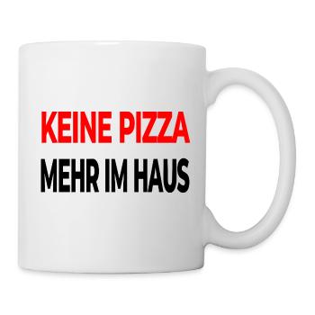 Pizza - Tasse - Weiß - Rechts