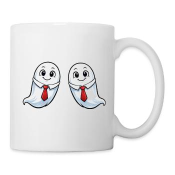 Geister im Anzug - Tasse - Weiß - Rechts