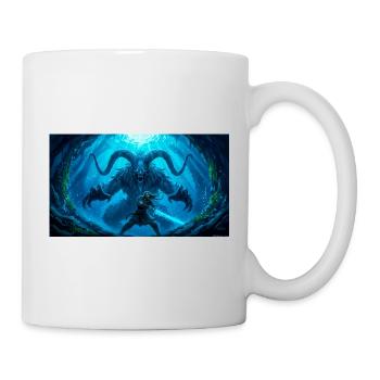 Beowulf fights the Monster with Ancient Sword nord - Mug - white - Right