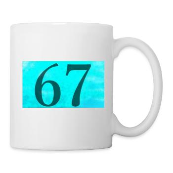 67_Blue - Mug blanc - blanc - Droite