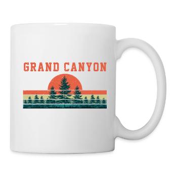 Retro Vintage Grand Canyon Nationalpark - Tasse - Weiß - Rechts